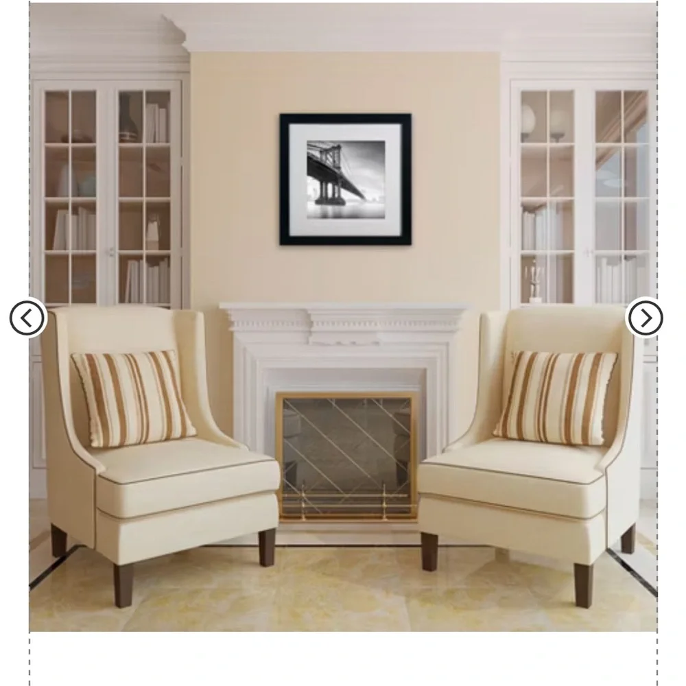NWT Trademark Fine Art -Moises Levy 'Manhattan Bridge I' Matted Framed Art